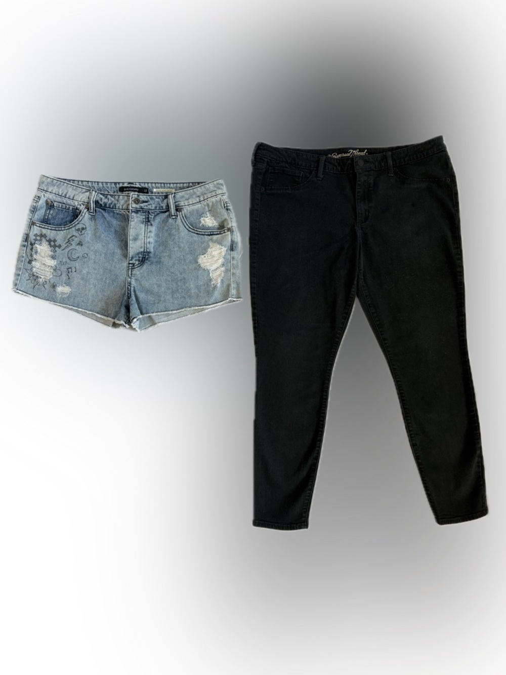 Set of Cutoff Shorts & Capri Jeans~ Size 15/16
